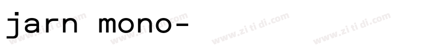 jarn mono字体转换